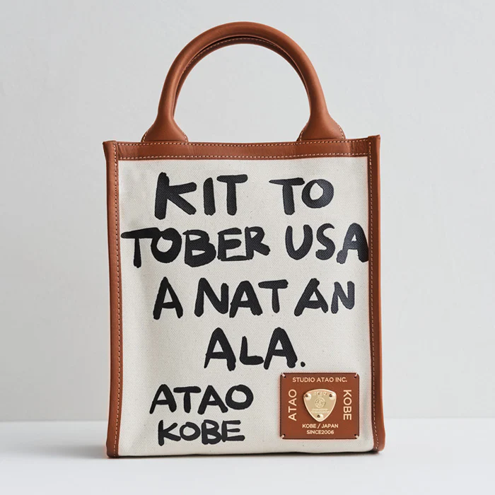 【限定】エアキャンバス・ロゴ｜空気のように軽いアートなミニバッグ｜2WAY｜日本製 MADE IN JAPAN｜岡山産デニム - Image 3