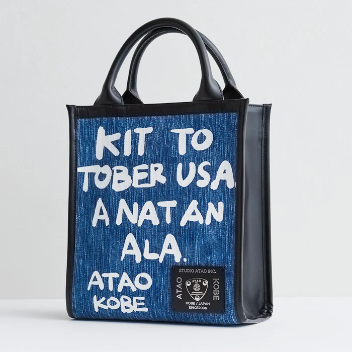 【限定】エアキャンバス・ロゴ｜空気のように軽いアートなミニバッグ｜2WAY｜日本製 MADE IN JAPAN｜岡山産デニム - Image 4