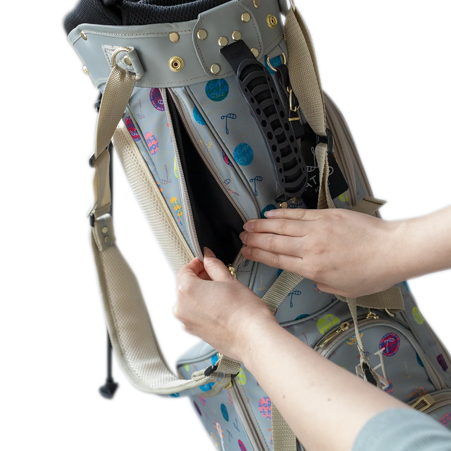 キャディーバッグ(ハーモニードットライン)／ATAOゴルフ／ブラック - Image 11