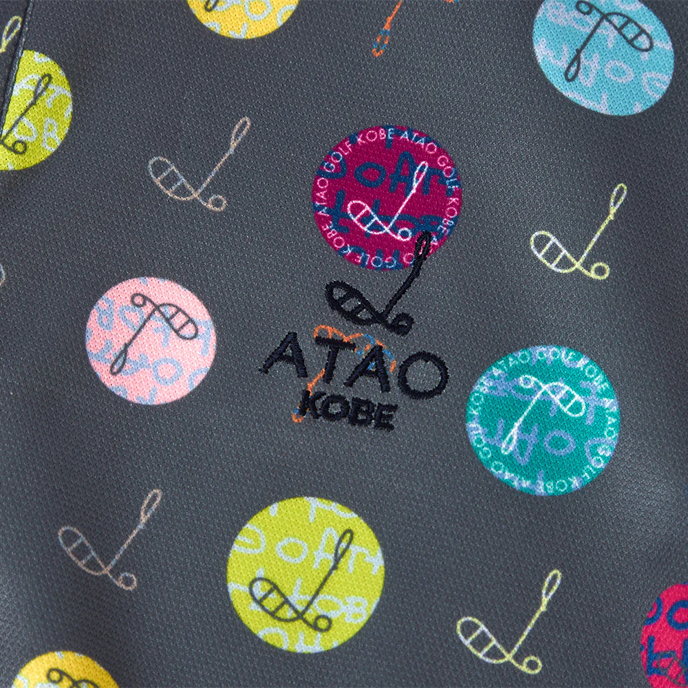 ポロシャツ(ハーモニードットライン)／ATAOゴルフ／トゥルーグレー - Image 3