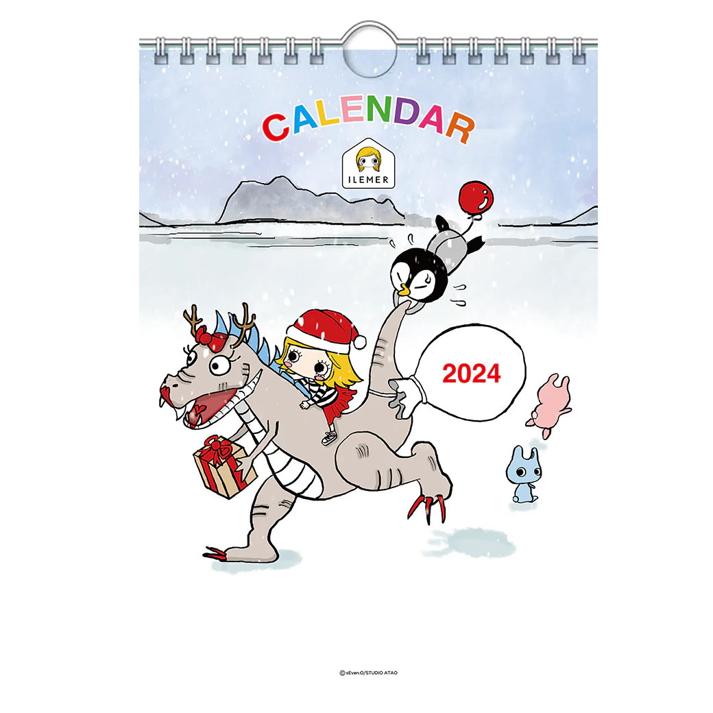【予約】2024年1月始まり「イルメール物語」壁掛けカレンダー（フック付き）※予約特典あり