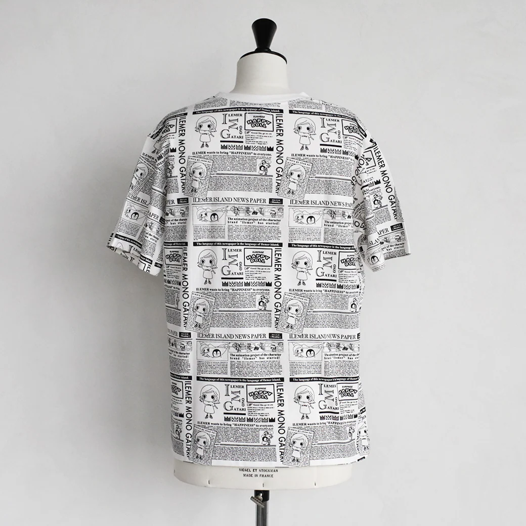 ニュースペーパー柄・Tシャツ（フリー） - Image 5